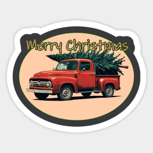 Christmas Truck Sticker